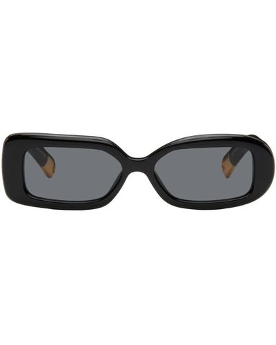 Jacquemus Lunettes de soleil 'les lunettes rond carré' noires - la casa