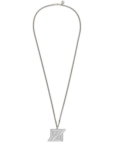 we11done Logo Necklace - Metallic