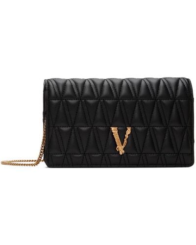 Versace ミニ キルティング バッグ - ブラック