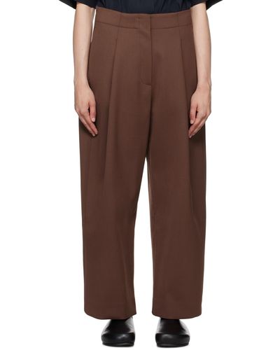 Studio Nicholson Dordoni Trousers - Brown