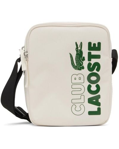 Lacoste White Neocroc Bag - Multicolor