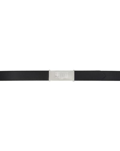 Maison Margiela Black & Grey Reversible Belt