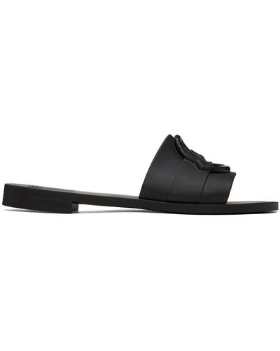 Moncler Rubber Sandals - Black