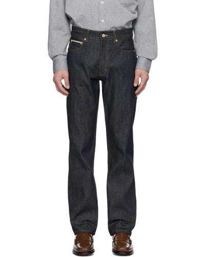 Uniform Bridge Indigo 5-pocket Jeans - Black