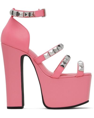 Ashley Williams Studded Iris Heels - Pink