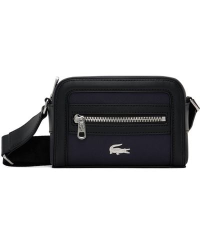 Lacoste Navy & Black Small Nilly Piqué Bag