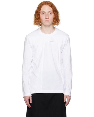 Comme des Garçons Comme Des Garçons Shirt White Layered Long Sleeve T-shirt