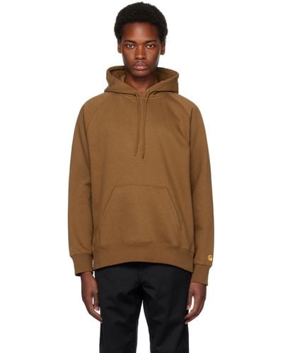 Carhartt Brown Chase Hoodie - Multicolour