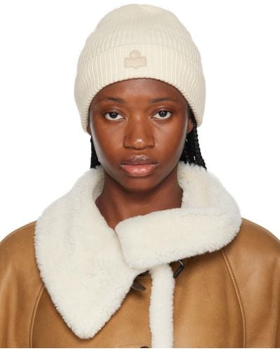 Isabel Marant Off-white Bayle Beanie - Brown