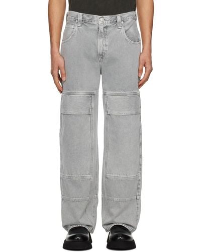 Agolde Gray Emery Jeans - White