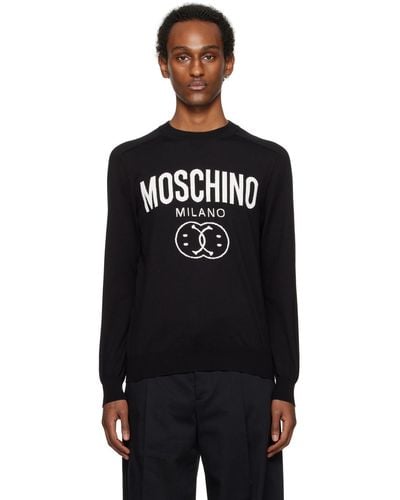 Moschino Double Smiley セーター - ブラック