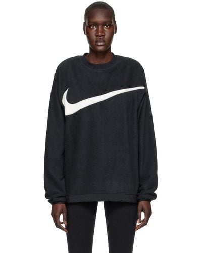 Nike Club Winterized Crew Sweatshirt - Black