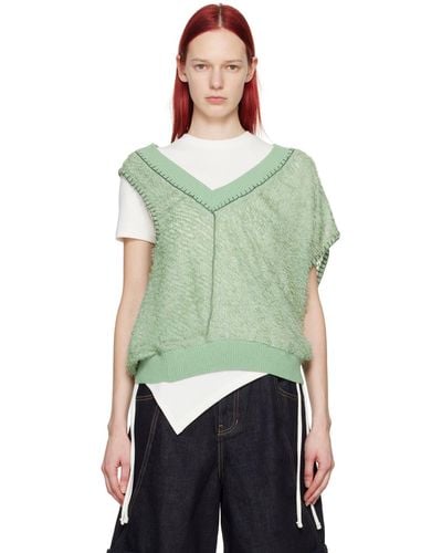 ANDERSSON BELL Asymmetrical Vest - Green