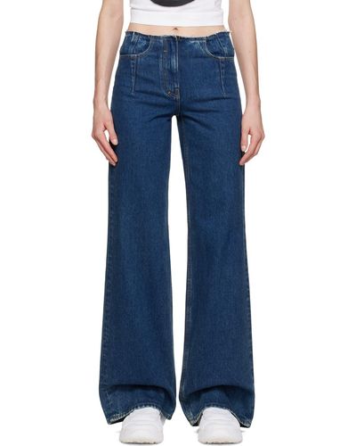 Givenchy Indigo Wide-leg Jeans - Blue