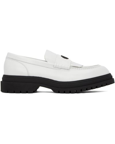 Fred Perry White Tassel Loafers - Black