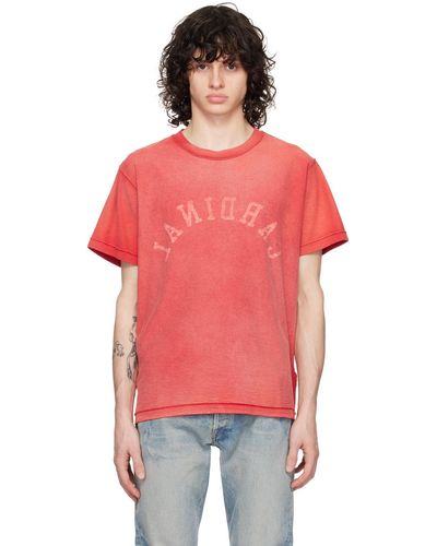 John Elliott レッド Rush Tシャツ