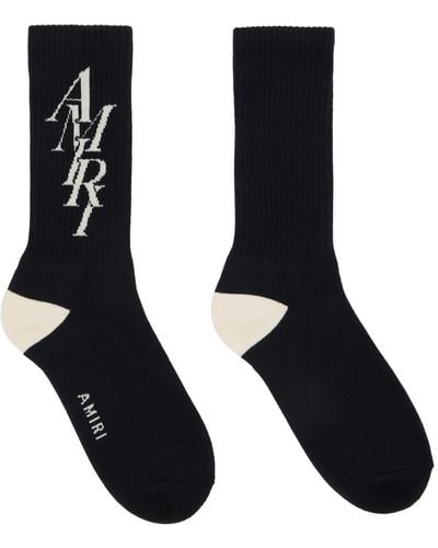 Amiri Stack Socks - Black