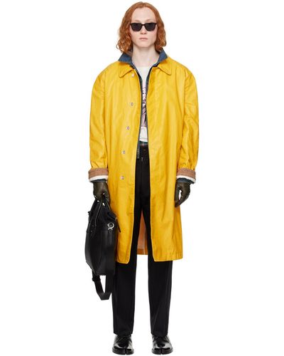 Maison Margiela Smudge Trench Coat - Orange