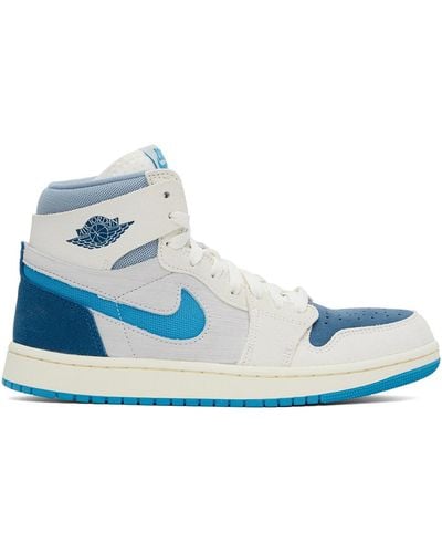 Nike ブルー&グレー Air Jordan 1 Zoom Cmft 2 スニーカー