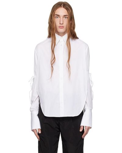 Carlota Barrera Drawstring Shirt - White