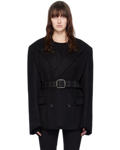 Junya Watanabe Black Belted Blazer