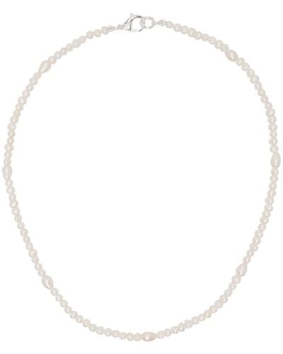 Hatton Labs Ssense Exclusive Pearl Drop Necklace - White