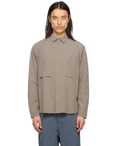 Norse Projects Gray Jens Travel Light 2.0 Shirt - Multicolor