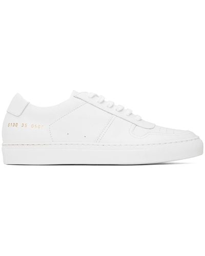 Common Projects White Bball Classic Low Trainers - Black