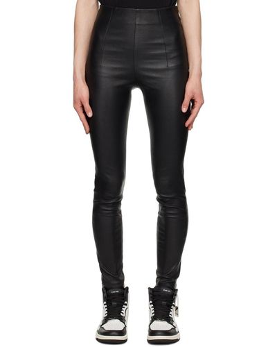 SPRWMN Zip-detailed leather leggings
