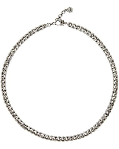 Alexander McQueen Medium Antique Chain Necklace - Black