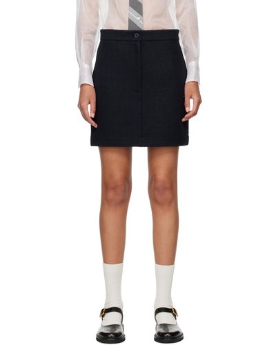 Thom Browne Jacquard Miniskirt - Black