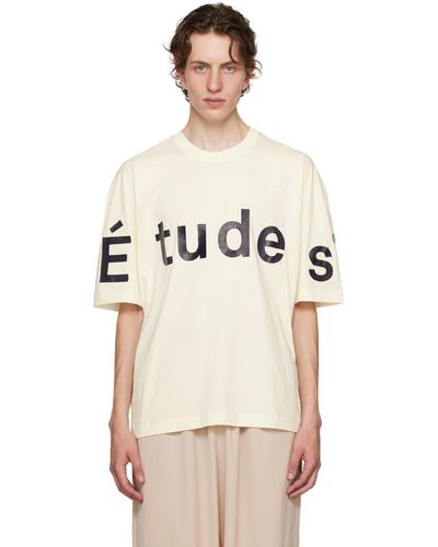 Etudes Studio Études オフホワイト Big Spirit Études Tシャツ - ナチュラル