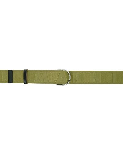 Marni Green Logo Belt - Multicolour