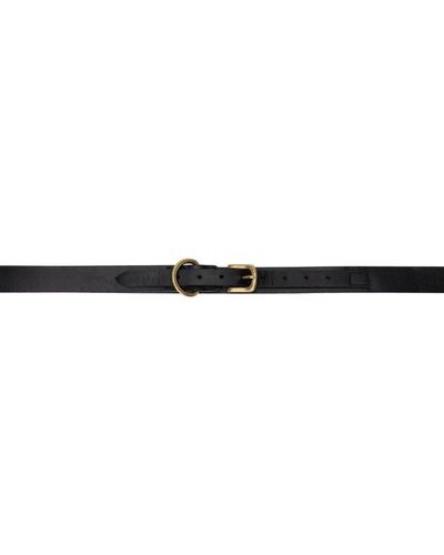 AURALEE Concealed Pin-buckle Belt - Black