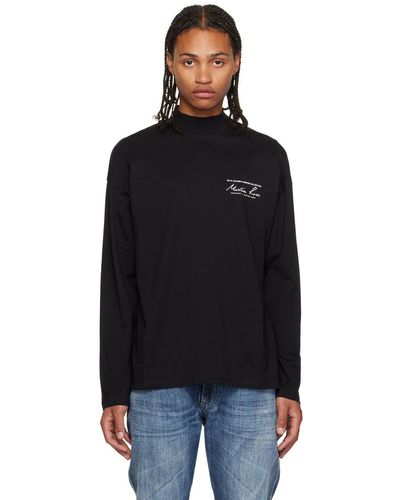 Martine Rose Printed Long Sleeve T-shirt - Black