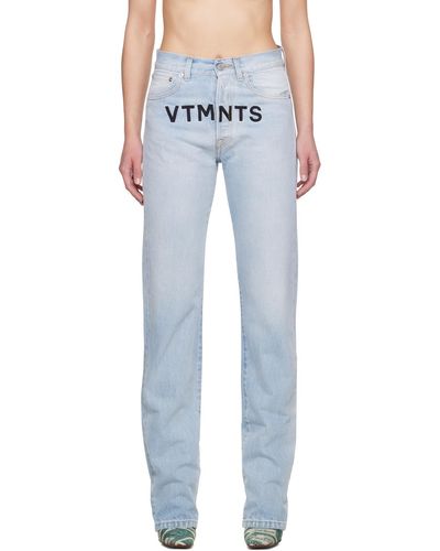 VTMNTS Embroide Jeans - Blue