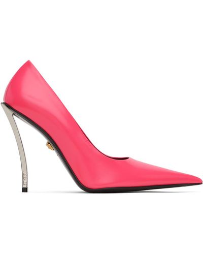 Versace Pink Pin-point Heels - Red