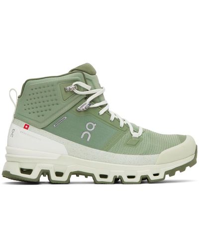 On Shoes Green Cloudrock 2 Waterproof Sneakers