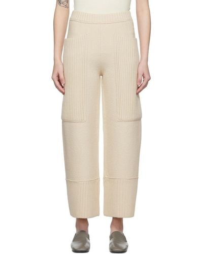 By Malene Birger Off- Beau Lounge Trousers - Natural