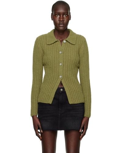 Our Legacy Cardigan fine vert