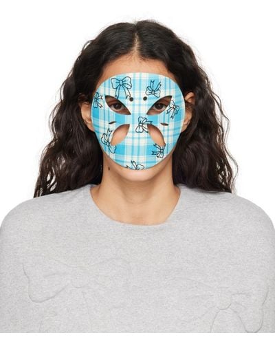 Ashley Williams Off- Check Face Mask - Multicolour