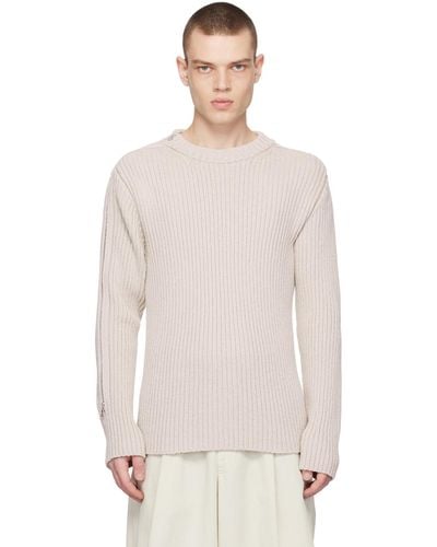 Dries Van Noten Grey Crewneck Sweater - Multicolour