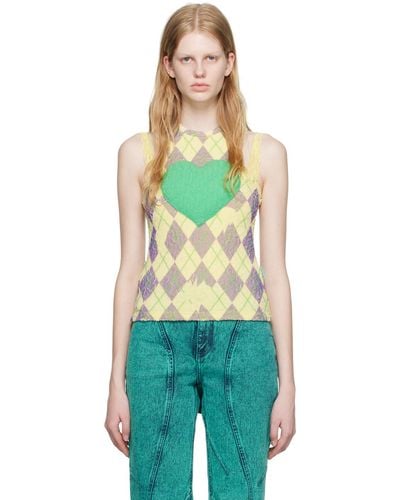 ANDERSSON BELL Puffy Heart Saver Tank Top - Green