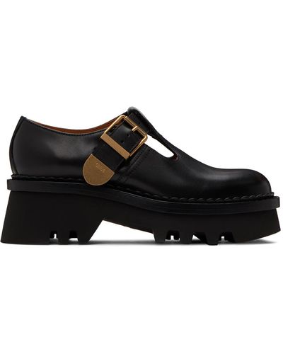 Chloé Chaussures oxford owena noires