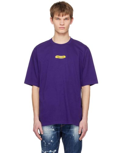 DSquared² Red Skater T-shirt - Purple