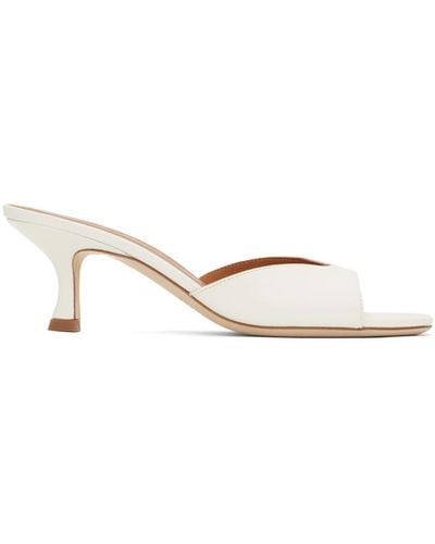 STAUD White Brigitte Heeled Sandals - Black