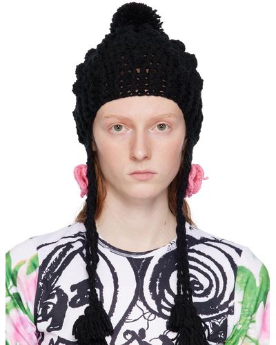 Anna Sui Ssense Exclusive Butterfly Beanie - Black