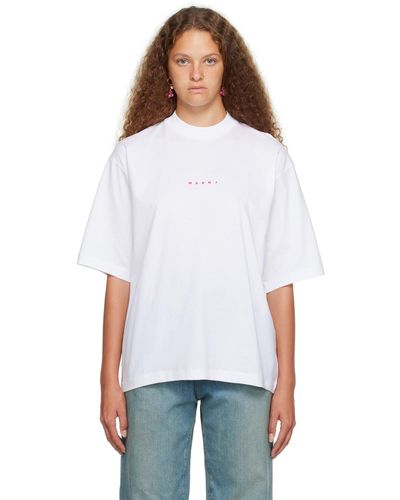 Marni White Printed T-shirt