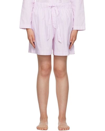 Tekla Pantalon de pyjama rose à rayures