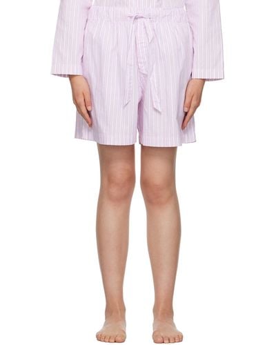 Tekla Striped Pyjama Pants - Pink
